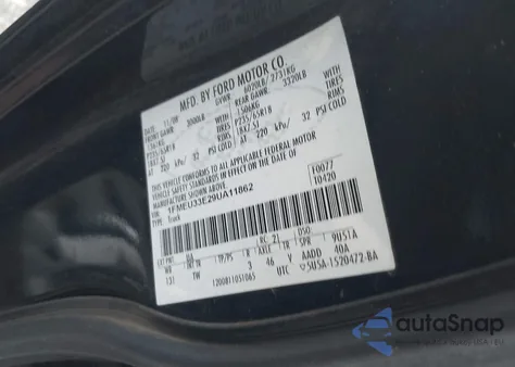 2009 Ford Explorer Sport Trac Limited from USA, damaged, VIN 1FMEU33E29UA11862